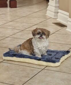 Alternative view of MidWest Homes for Pets Reversible Paw Print Pet Bed in Blue / Cream, Dog Bed Measures 23.5L x 17W x 2.8H for Small Dogs, Machine Wash 23.5"L x 17.0"W x 2.8"Th