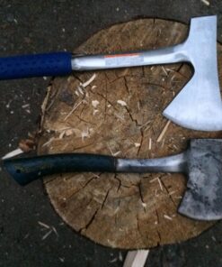 ESTWING Camper's Axe - 16" Hatchet with Forged Steel Construction & Shock Reduction Grip - E44A 16" (Inches) Blue 31 81qql0riPOL