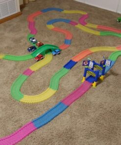Mindscope Twister Tracks Trax 360 Loop 13' (feet) of Neon Glow in The Dark Track with One LED Light-Up Race Series Car 27 81qqzwwAFL
