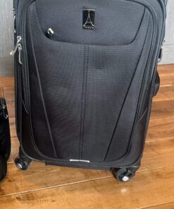 Travelpro Maxlite 5 Softside Expandable Luggage with 4 Spinner Wheels, Lightweight Suitcase, Men and Women, Black, Carry-On 21-Inch 61 81qrPhXcGXL