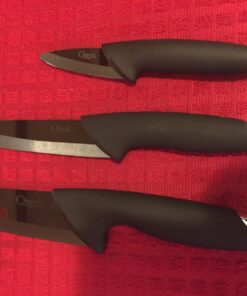 Ozeri Elite Chef Black 3-Piece Ceramic Knife Set 3-Piece Set 76 81qrgR9guOL