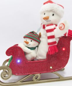 Hallmark Twinkling Sleigh Ride Snowman Techno Plush 9 81quKIpvRaL