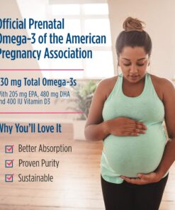 Nordic Naturals Pro Prenatal DHA, Unflavored - 830 mg Omega-3 + 400 IU Vitamin D3-90 Soft Gels - Supports Brain Development in Babies During Pregnancy & Lactation - Non-GMO - 45 Servings 8 81qulAT6rML