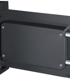 Electronic Safe Deposit Box - Drop Safe with Digital Keypad and 2 Manual Override Keys for Business Cash Drops or Home Safety by Paragon Safes (Black) Single Door 12 81qv p2XWCL