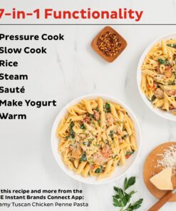 Instant Pot Duo 7-in-1 Electric Pressure Cooker, Slow Cooker, Rice Cooker, Steamer, Sauté, Yogurt Maker, Warmer & Sterilizer, Includes App With Over 800 Recipes, Stainless Steel, 6 Quart 6QT 50 81qvvqzqILL