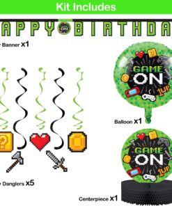 Alternative view of Video Game Party Birthday Decorations Kit