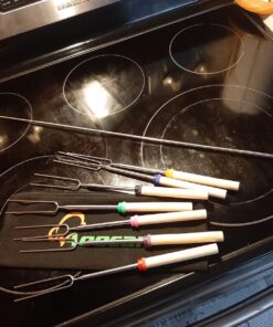 Aoocan Marshmallow Roasting Sticks, Smores Sticks for Fire Pit, Set of 8 Telescoping Rotating Smores Skewers - Hot Dog Roasting Sticks for Campfire, Camping, Bonfire and Grill Roasting Sticks set of 8 29 81qxNx8fGFL