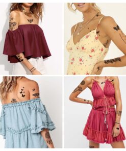 Pinkiou Face Tattoo Sticker gold temporary face tattoos for Women Girls Make Up Dancer Costume Parties, Shimmer Glitter Metallic facial art stickers (18-0067) 18-0067 39 81qxy8YU9GL