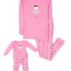 Leveret Kids & Toddler Pajamas Matching Doll & Girls Pajamas 100% Cotton Pjs Set (Toddler-14 Years) *Fits American Girl 8 Years Ballerina 43 81qz SwmiL