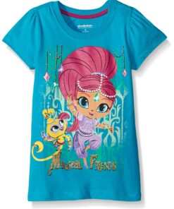 Shimmer and Shine Girls' Short Sleeve T-Shirt Toddler Girls 2T Green