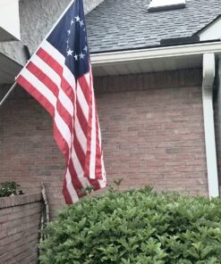 Made in USA Flags Co. - 13-Star Betsy Ross Flag Made in USA- All Weather American Flag with Fade-Resistant SolarMax Nylon, Embroidered Stars & Sewn Stripes - Premium Quality, Durable 3x5 ft Flag 28 81qzKC728HL