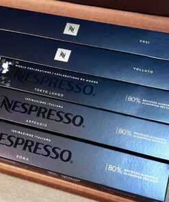 Nespresso Capsules OriginalLine, Variety Pack, Mild, Medium, Dark Roast Espresso Coffee, 50 Count Coffee Pods, Brews 3.7 ounce and 1.35 ounce (ORIGINAL LINE ONLY) Mild, Medium, Dark Roast Variety Pack 10 Count (Pack of 5) 25 81r C7Ko94L