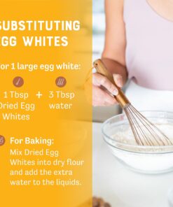 Judee’s Dried Egg White Protein Powder 8 oz - Pasteurized, USDA Certified, 100% Non-GMO - Gluten-Free and Nut-Free - Just One Ingredient - Made in USA - Use in Baking - Make Whipped Egg Whites 8 Ounce (Pack of 1) 28 81r RtPCtGL