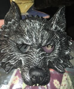 Himine Gray Wolf's Head Mask for Halloween Christmas Party Stage performances and other festivals 33 81r0BH2hcOL 3