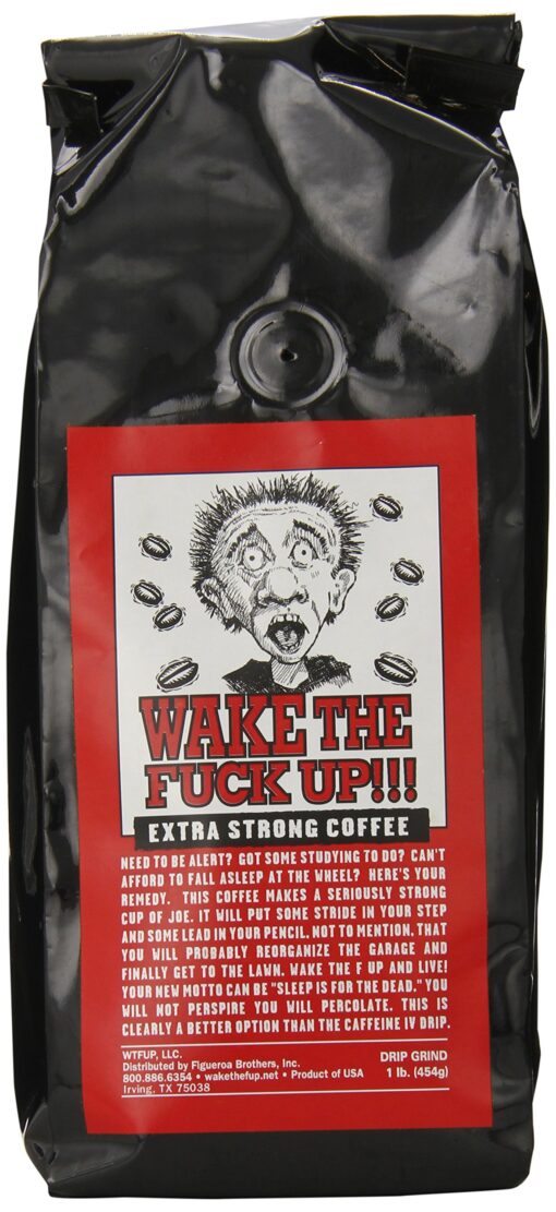 Wake the F'Up Uncensored Coffee, Original Extra Strong, 1 Pound 1 Pound (Pack of 1)