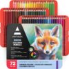 ARTEZA Colored Pencils for Adult Coloring, 72 Drawing Pencils with Soft Wax-Based Cores, Professional Art Supplies, Vibrant Pencil Set in Tin for Beginners and Pro Artists 72 Count (Pack of 1)