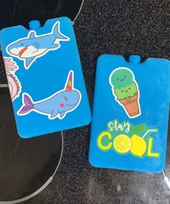 Bentgo Ice Lunch Chillers - Ultra-Thin Ice Packs Perfect for Everyday Use in Lunch Bags, Lunch Boxes and Coolers - 4 Pack (Blue) Blue 31 81r2UAUezzL