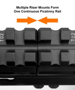 3-slot Slim Picatinny Short Riser Mount 1" High, 3 Slots, Black 28 81r33Y99r7L