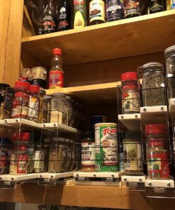 Vertical Spice - Cabinet Mounted Spice Rack Organizer - 3 Drawers, 30 Capacity - Sliding Cabinet Organizer - Pullout Shelves for Pantry Organization - Seasoning Storage - 6.9'' W x 10.75'' H x 10.6" D 6.9" W x 10.75" H x 10.6" D (222x2x11 DC) 33 81r37gcb DL