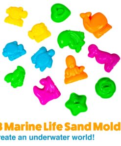 USA Toyz Sand Molds Beach Toys for Kids - 23pk Sand Castle Building Kit Sandbox Toys for Toddlers, Compatible with Molding Clay or Play Sand, Beach Sand Water Toys Indoor Outdoor Sensory Toys for Kids 23pk Sand Molds 25 81r4sFRchRL