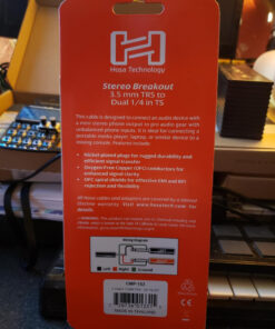 Hosa CMP-153 3.5 mm TRS to Dual 1/4" TS Stereo Breakout Cable, 3 Feet, Laptop 1-Pack 7 81r5Hdw0pVL