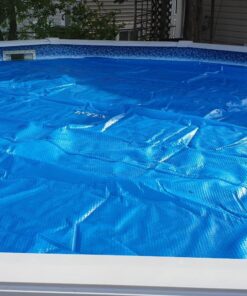 INTEX 28014E Solar Pool Cover: For 16ft Round Easy Set and Metal Frame Pools – Insulates Pool Water – Reduces Water Evaporation – Keeps Debris Out – Reduces Chemical Consumption 16 ft 32 81r5aPRX0uL