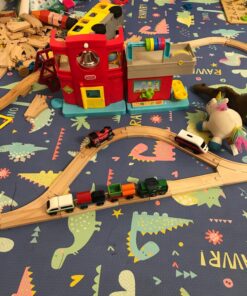 BRIO World 33214 - Freight Battery Engine - 1 Piece Wooden Toy Train Set for Kids Age 3 and Up, Green 23 81r77zl6U0L