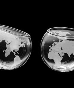 Prestige Decanters Etched Globe Whiskey Glasses -Rocks Glass for Rum, Tequila, Scotch, Glasses- Whiskey Gifts - 10oz Cocktail or Old Fashioned Glass (Set of 2) - Unique Bar Decor & Bourbon Gifts from 2 Count (Pack of 1) 17 81r8MUkq9L