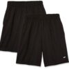 Amazon Essentials Men's Performance Tech Loose-Fit Shorts (Available in Big & Tall), Multipacks Large Black 5 81r8m9RvLrL