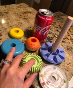 Amazon Basics Wooden Shape Sorter and Rainbow Stacker, Classic Sorting Toy for Babies, Toddlers, Children Age 12+ Months, Multicolor 52 81r99VhZbkL