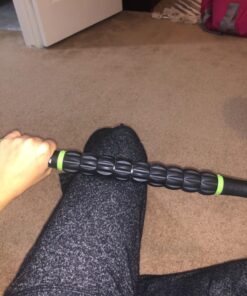 Idson Muscle Roller Stick for Athletes- Body Massage Sticks Tools Massager for Relief Muscle Soreness,Cramping and Tightness,Help Legs and Back Recovery,Black Green Black Green 38 81r9rSxHSsL