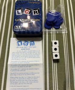 LCR® Left Center Right™ Dice Game - Blue Tin 16 81rAFQBSHAL