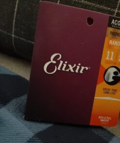 Elixir Strings - Acoustic Phosphor Bronze with NANOWEB Coating - Elixir Acoustic Guitar Strings - Custom Light (.011-.052) Cust. Lt. (.011-.052) 20 81rBSQLfl L