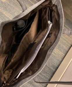 Laptop Tote Bag for Women,College Essentials 15.6-17 In Teacher Supplies Laptop Bag,Water Resistant Work Bag College Bag A-15.6 Inch-gray 32 81rC1okEGcL