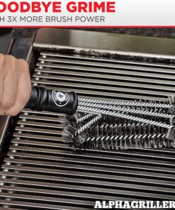 Alternative view of Grill Brush - Grill Cleaner Brush Grill Accessories for Outdoor Grill - Safe BBQ Brush for Grill Cleaning - Heavy Duty 17" Grill Brushes Grill Brush