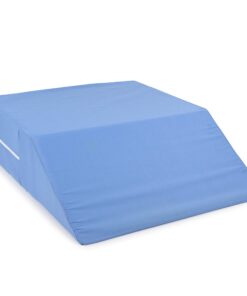 DMI Ortho Bed Wedge Elevated Leg Pillow, Supportive Foam Wedge Pillow for Elevating Legs, Improved Circulataion, Reducing Back Pain, Post Surgery and Injury, Recovery, Blue 6" x 20" x 24" 6 Inch 13 81rCmf4FPKL