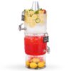 Buddeez Beverage Dispenser With Stand - (2 Count) Stackable 2 Gallon Tritan Clear Drink Dispenser, Large Party Drink Dispenser, Top Lid For Cups & Fruit, (Bonus Chalkboard ID Tag) 2 Count 13 81rDsIfnyvL