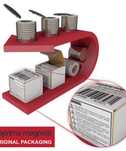 Alternative view of Zoprima Magnets - Neodymium N52 Powerful Rare Earth Magnets - Round Flat Super Strong Magnetic Discs - Craft, Fridge, Office, Science, DIY Magnets (Dia1.26x0.06", 12-Pack with Spacers) Dia1.26x0.06"