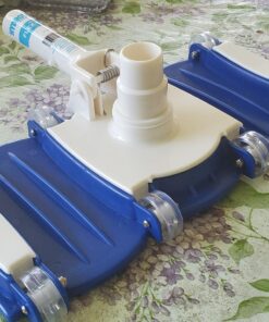 SWIMLINE HYDROTOOLS Manual Vacuum Head Attachment For Inground & Above Ground Pools |Weighted Flexible Swimming Pool Vac Head Rectangle Shape W/ Wheels| Swivel Hose 1-1/4 or 1-1/2’’| Clean 8150 Concrete Vac 39 81rFI4 6sYL