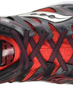 Saucony Men's Zealot ISO Running Shoe 10 Red/Black/Silver 12 81rI1QdHc8L