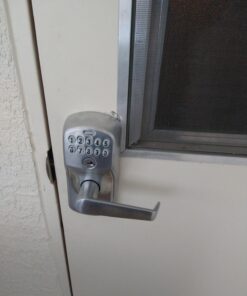 SCHLAGE FE575 PLY 626 ELA Plymouth Keypad Entry with Auto-Lock and Elan Levers, Brushed Chrome Satin Chrome Elan Lever Plymouth Trim 27 81rIQoADb5L