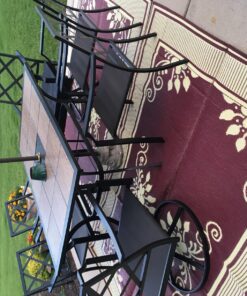 BalajeesUSA Outdoor Patio Rugs Clearance 6'x9' (183 cm x 274 cm) Red, Black, Lt Yellow, white 20171 6 ft x 9 ft Yellow, Chocolate, White 14 81rIj YqI8L