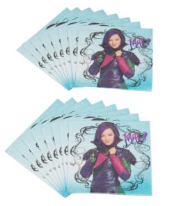 amscan Beverage Napkins | Disney Descendants Collection | Party Accessory,Gradient Aqua Blue,5" x 5" 5 81rJaOb06DL