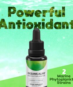 Oceans Alive Marine Phytoplankton by Activation Products, 1 Month Supply, Organic Saltwater Algae Oil Memory and Focus Mineral Trace Supplements - Microalgae Oil for Energy and Stress - 30 ml 9 81rLkNxcRJL