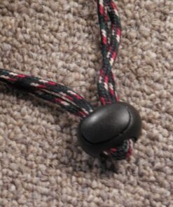 DYZD Plastic Cord Lock End Toggle Double Hole Spring Stopper Fastener Slider Toggles End (Black,10 PCS) Black 35 81rLtFPcgML