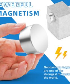 Alternative view of 40x20mm Super Strong Neodymium Magnet, Powerful Block Magnet Disc, Permanent Rare Earth Magnets for Fridge Office Science Building Teaching and Craft, Strong Magnets Heavy Duty - One Piece 1 Pack