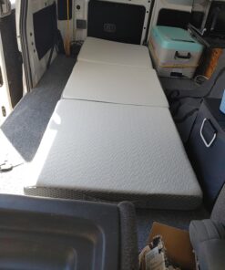 Kingfun Folding Mattress, 3 inch Tri-fold Memory Foam Mattress Topper with Washable Cover,Folding Mattress CertiPUR-US Certified, Play Mat, Foldable Bed, Guest beds, Camp Portable Bed,Single Single 21 81rNk YYxhL