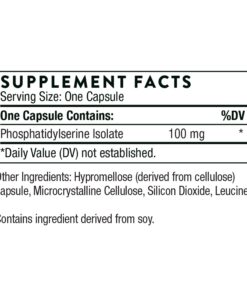 Thorne Phosphatidylserine (Formerly Iso-Phos) - Cortisol Management Support - Phosphatidylserine Isolate Supplement to Support Brain Function - 60 Capsules - 60 Servings 8 81rOYqT3ExL