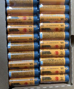 Amazon Basics 20-Pack AA Alkaline High-Performance Batteries, 1.5 Volt, 10-Year Shelf Life 20 Count (Pack of 1) 26 81rQ 0QnsbL