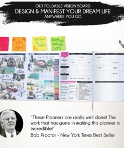 Law of Attraction Planner 2024 - Deluxe Weekly, Monthly Planner, a 12 Month Journey to Increase Productivity & Happiness, Life Organizer, Gratitude Journal, Stickers, Gift Box BLACK ASTRO Dated 11 81rQaWYoGvL